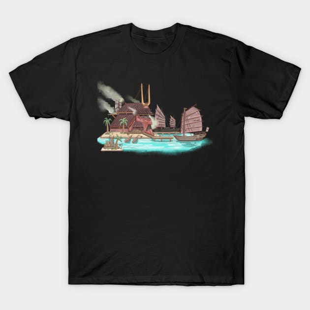 Junk port T-Shirt by Capt. Jack